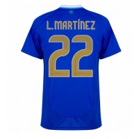 Argentiina Lautaro Martinez #22 Vieraspaita Copa America 2024 Lyhythihainen